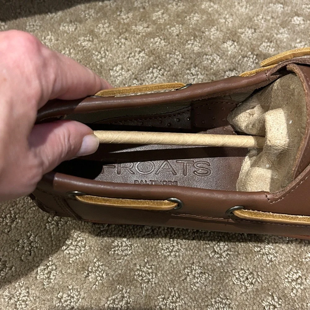 Just Like Sebago’s Froats Brown W/Brown Rubber Soles Wellfleets Boat Shoes